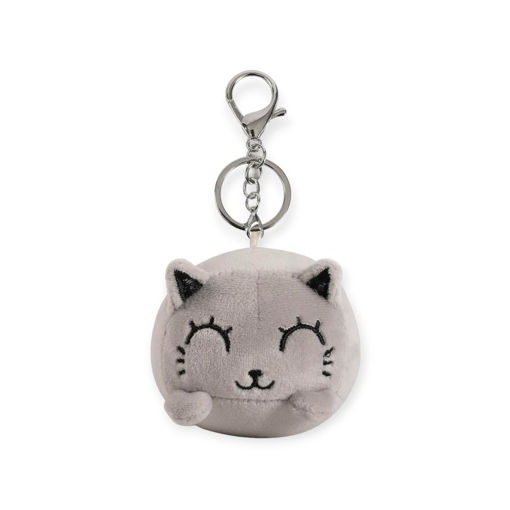 Picture of PLUSH KEYRING CAT GREY